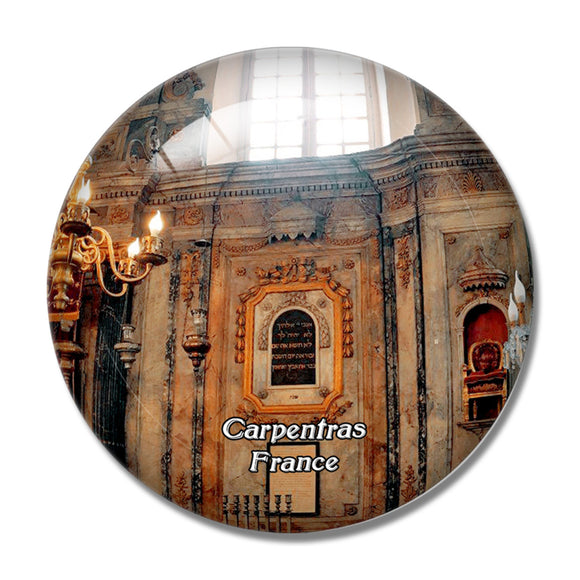 Carpentras France La Synagogue 3D Fridge Magnet Crystal Glass