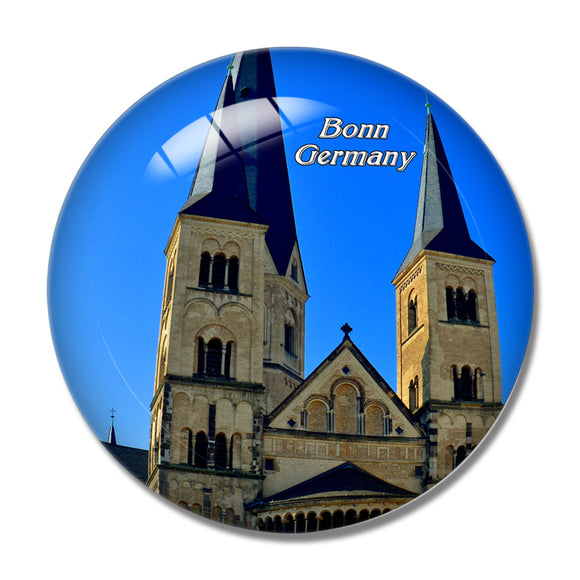 Germany Bonn Cathedral 3D Fridge Magnet Crystal Glass