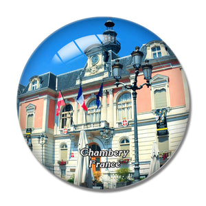 Chambery France Ville Ancienne 3D Fridge Magnet Crystal Glass