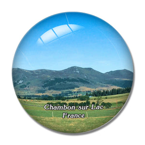 Chambon-sur-Lac France Ferme Gaec de l'Oiseau 3D Fridge Magnet Crystal Glass