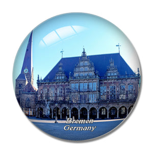 Germany Bremen Town Hall Bremen 3D Fridge Magnet Crystal Glass