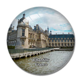 Chantilly France Chateau 3D Fridge Magnet Crystal Glass