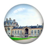 Chantilly France The Living Museum of the Horse 3D Fridge Magnet Crystal Glass