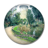 Cherbourg-Octeville France Parc Emmanuel Liais 3D Fridge Magnet Crystal Glass