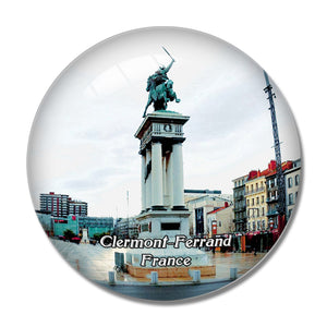 Clermont-Ferrand France Place de Jaude 3D Fridge Magnet Crystal Glass