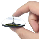 Clermont-Ferrand France Puy-de-Dome Volcano 3D Fridge Magnet Crystal Glass