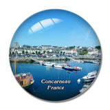 Concarneau France Ville Close 3D Fridge Magnet Crystal Glass