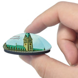 Germany  Hall Hamburg 3D Fridge Magnet Crystal Glass