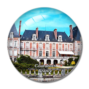 Courances France Chateau 3D Fridge Magnet Crystal Glass