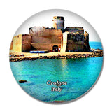 Crotone Italy Da Capo Colonna a Le Castella 3D Fridge Magnet Crystal Glass