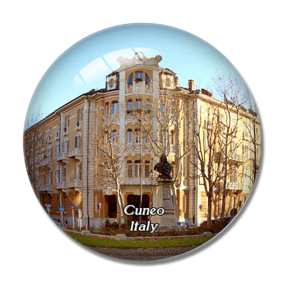 Cuneo Italy Centro storico 3D Fridge Magnet Crystal Glass