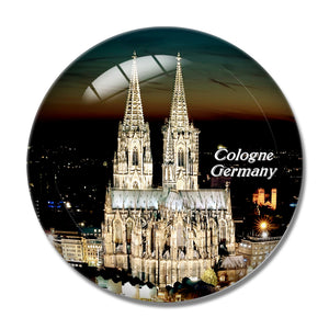 Germany Cologne Cathedral 3D Fridge Magnet Crystal Glass