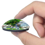 Dolancourt France Nigloland 3D Fridge Magnet Crystal Glass