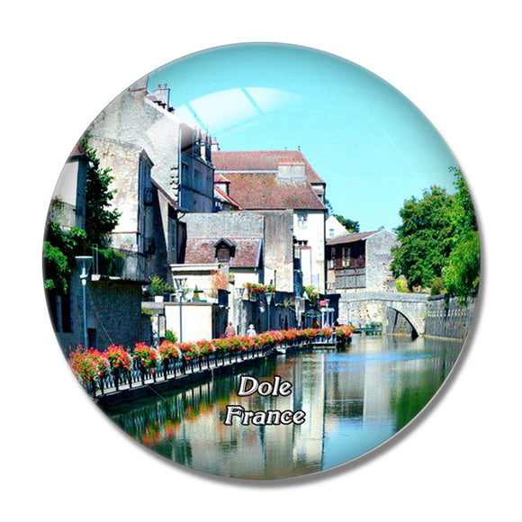 Dole France Vieux Dole 3D Fridge Magnet Crystal Glass