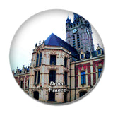 Douai France Beffroi 3D Fridge Magnet Crystal Glass