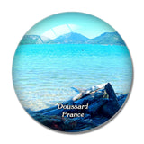 Doussard France Reserve Naturelle du Bout du Lac 3D Fridge Magnet Crystal Glass