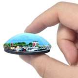 Draveil France Le Port aux Cerises 3D Fridge Magnet Crystal Glass