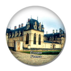 Ecouen France National Museum of the Renaissance 3D Fridge Magnet Crystal Glass