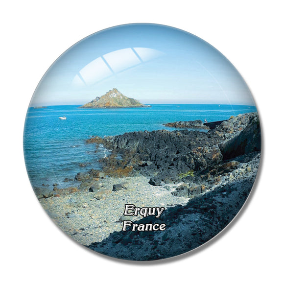 Erquy France Cap d'Erquy 3D Fridge Magnet Crystal Glass