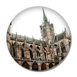 Evreux France Cathedrale Notre Dame 3D Fridge Magnet Crystal Glass