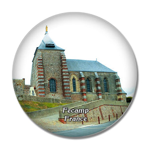 Fecamp France Chapel Notre-Dame-du-Salut 3D Fridge Magnet Crystal Glass