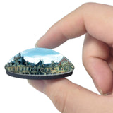 Fecamp France Palais Benedictine 3D Fridge Magnet Crystal Glass