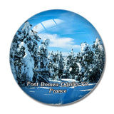 Font-Romeu-Odeillo-Via France Station de Ski 3D Fridge Magnet Crystal Glass