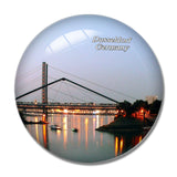 Germany Dusseldorf 3D Fridge Magnet Crystal Glass