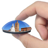 Forli Italy Abbazia di San Mercuriale 3D Fridge Magnet Crystal Glass