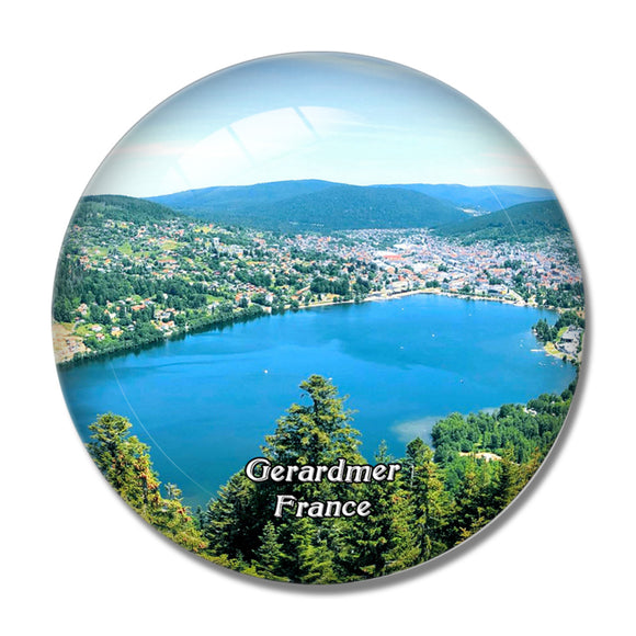 Gerardmer France Observatoire de Merelle 3D Fridge Magnet Crystal Glass