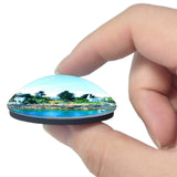 Granville France Les iles Chausey 3D Fridge Magnet Crystal Glass