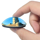 Grimaud France Chateau 3D Fridge Magnet Crystal Glass