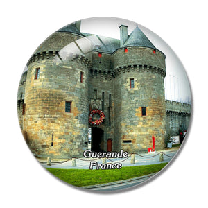 Guerande France Cite Medievale 3D Fridge Magnet Crystal Glass