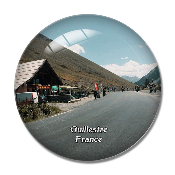 Guillestre France Col de Vars 3D Fridge Magnet Crystal Glass