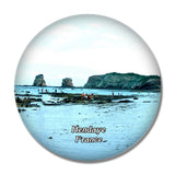 Hendaye France Beach 3D Fridge Magnet Crystal Glass