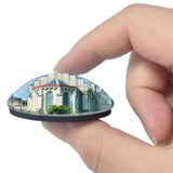 Hendaye France Chateau Observatoire Abbadia 3D Fridge Magnet Crystal Glass