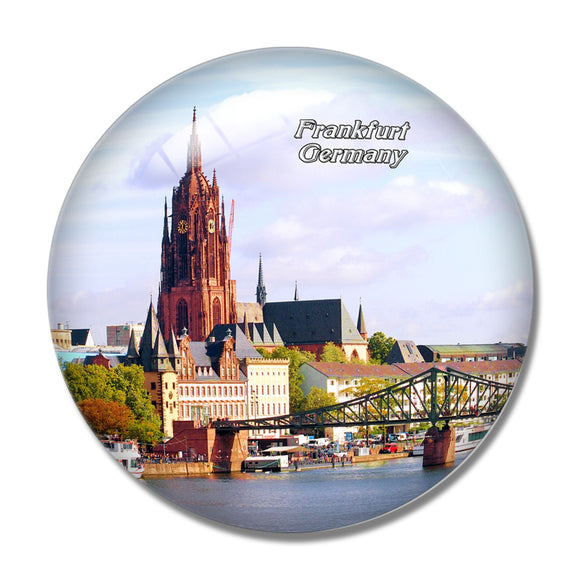 Germany Frankfurt Cathedral 3D Fridge Magnet Crystal Glass