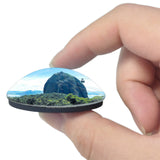 Iglesias Italy Isolotto Faraglione del Pan di Zucchero 3D Fridge Magnet Crystal Glass