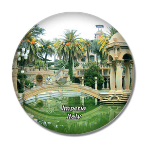 Imperia Italy Museo del Clown - Villa Grock 3D Fridge Magnet Crystal Glass