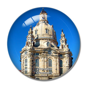 Germany Frauenkirche Dresden 3D Fridge Magnet Crystal Glass