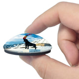 Isola France 3D Fridge Magnet Crystal Glass