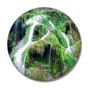 Jura France Reculee de Baume-les-Messieurs 3D Fridge Magnet Crystal Glass