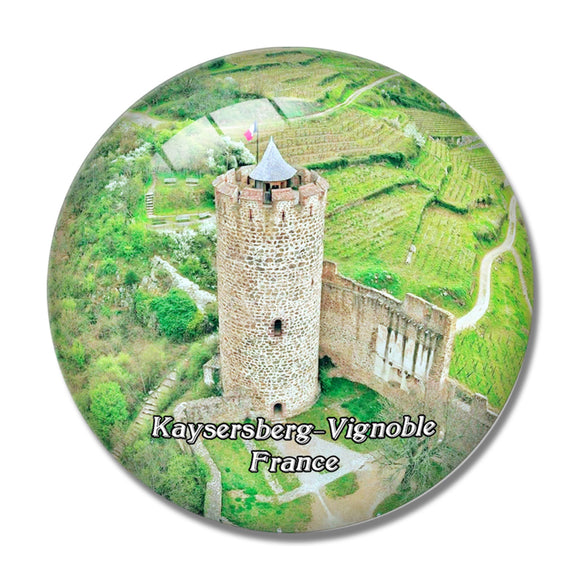 Kaysersberg-Vignoble France Chateau 3D Fridge Magnet Crystal Glass