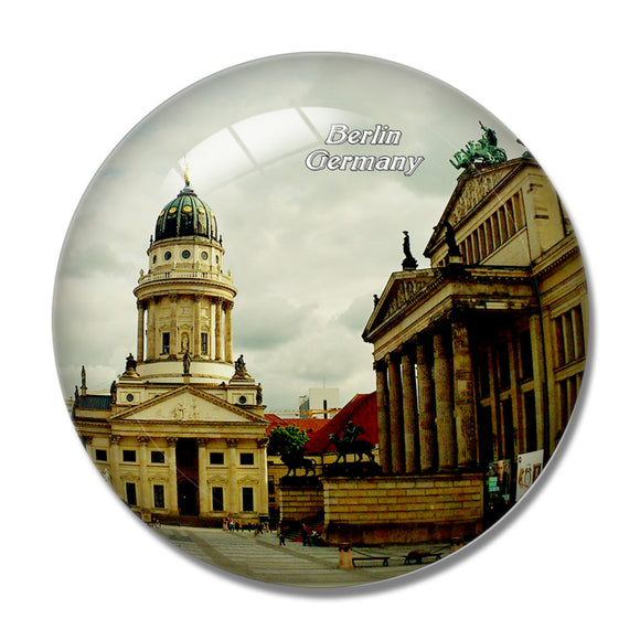 Germany Gendarmenmarkt Berlin 3D Fridge Magnet Crystal Glass