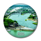 Germany German Corner Koblenz 3D Fridge Magnet Crystal Glass