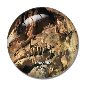 Labalme France Grottes du Cerdon 3D Fridge Magnet Crystal Glass