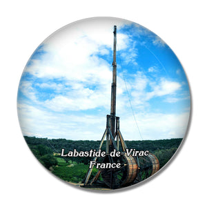 Labastide-de-Virac France 3D Fridge Magnet Crystal Glass