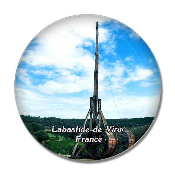 Labastide-de-Virac France 3D Fridge Magnet Crystal Glass