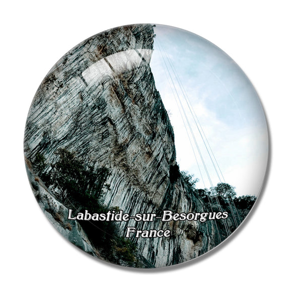 Labastide-sur-Besorgues France Base Canyon de la Besorgues 3D Fridge Magnet Crystal Glass