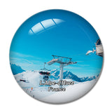 L'Alpe-d'Huez France Alpe d'Huez Grand Domaine Ski 3D Fridge Magnet Crystal Glass